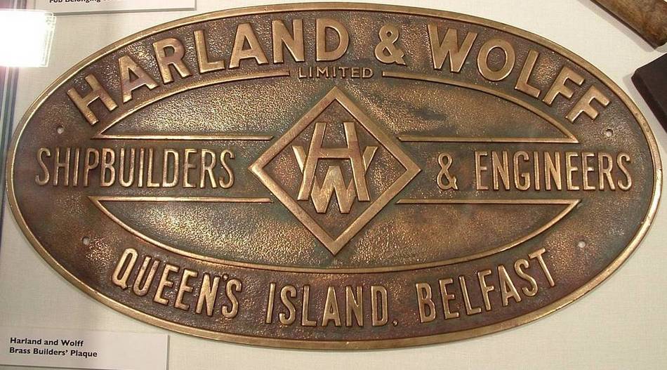 Harland & Wolff Plaque