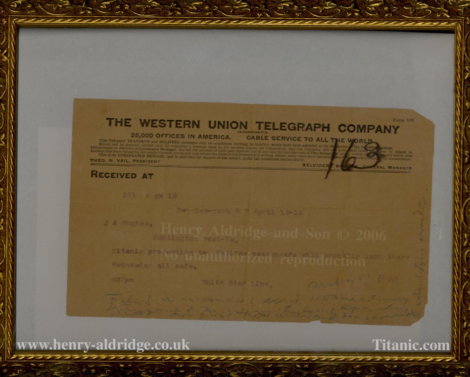 Important Telegram || Henry Aldridge