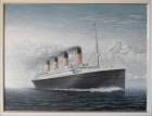 Titanic on the open ocean