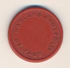 Titanic Token: Harland and Wolff tram side 2
