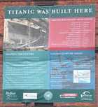 Titanic Was Built Here Sign At Harland & Wolff 